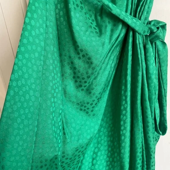 BCBGMaxAzria One Shoulder Green Dress - Picture 2 of 5